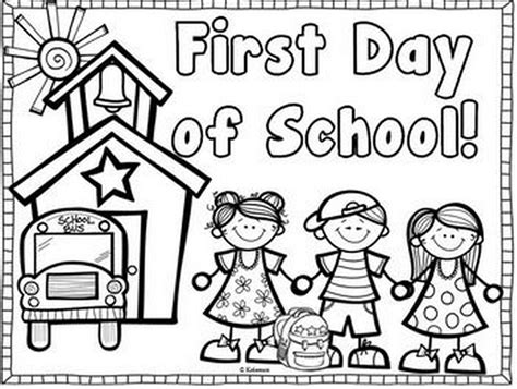 day  kindergarten coloring page kids coloring page