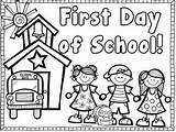 Coloring School Welcome Kindergarten First Kids Popular sketch template