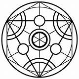 Transmutation Alchemist Fullmetal Symbole Zapisano sketch template