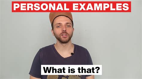 personal examples youtube