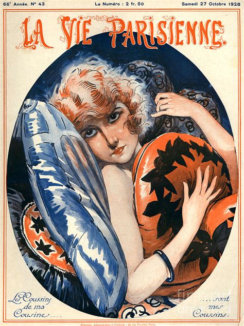 1920s France La Vie Parisienne Magazine Drawing By The