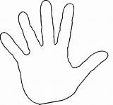 Clip Hands Clipart Library Virtual Five High sketch template