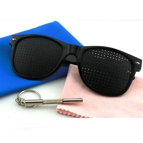 vision care pin hole sunglasses men women anti myopia eye exercise