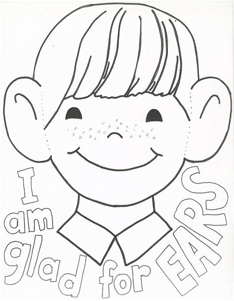 coloring pages  ears coloring home