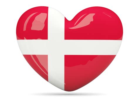 heart icon illustration  flag  denmark