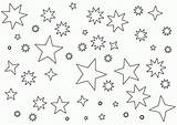 Estrellas Pintar sketch template