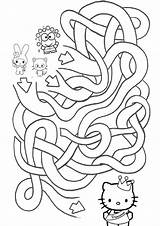 Laberinto Labyrinthe Keroppi Mazes Laberintos Malvorlagen Labirintos Locos Book Gackt sketch template
