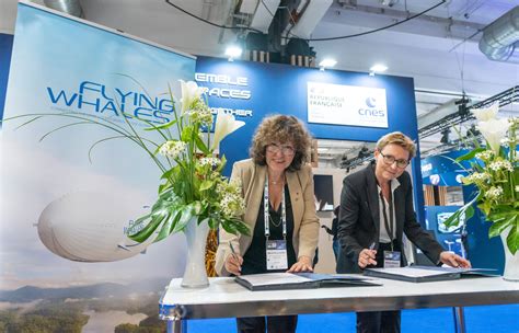 flying whales cnes  flying whales sign  partnership  iac