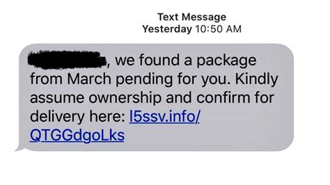 received  pending package text officials warn   scam nbc los angeles