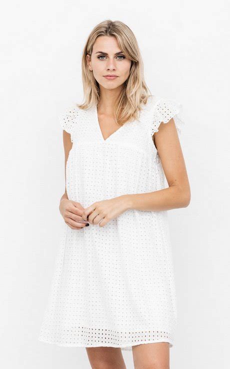 witte mini jurk