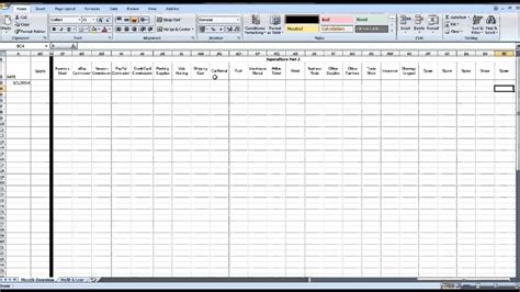 bookkeeping excel template  excelxocom