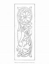Leather Carving Tooling Patterns Sheridan sketch template