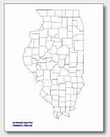 Illinois Map Printable County Maps Waterproofpaper Blank Outline Cities State sketch template