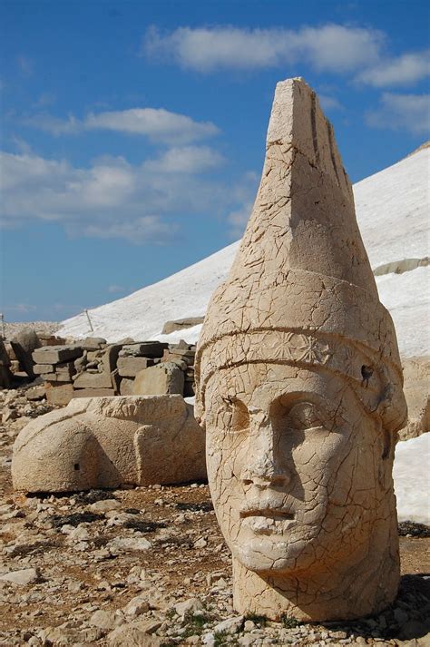 hd wallpaper ancient travel stone sculpture gods nemrut history