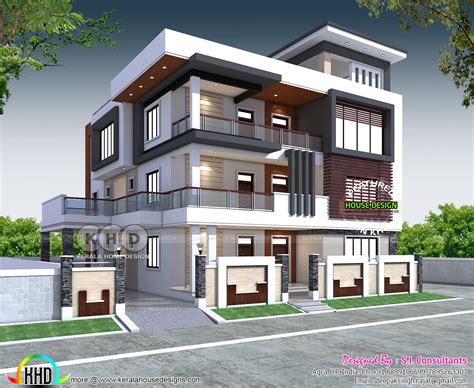 luxury north india house plan  modern style kerala home design  floor plans  dream
