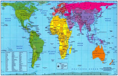 map world real size major tourist attractions maps