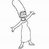 Simpson Marge Homer Colore Colorier Coloriages Disegni Laughter Drawings Drawing Etape Colouring Faciles Bart Livro Artes Fáceis Feltro Mensagens Choisir sketch template