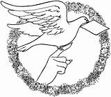 Coloring Dove Pages Peace Gif sketch template