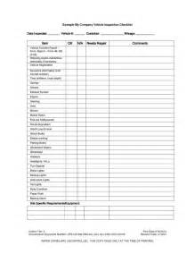 Free Printable Vehicle Inspection Form Free Download Printable