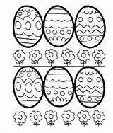 Pascua Colorear Huevos Girlscoloring sketch template