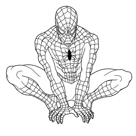 top  spiderman coloring pages printable