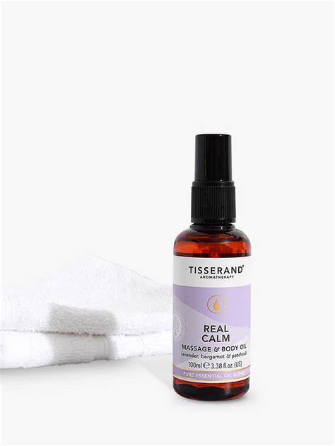 tisserand aromatherapy real calm massage and body oil 100ml
