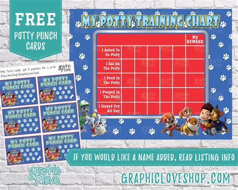 paw patrol sticker chart  printable paw patrol potty chart potty