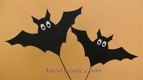 easy paper craft bats mashusticcom