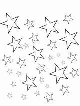 Coloring Stars Star Pages Printable Drawing Small Kids Sky Night Print Template Pattern Point Little Sheets Twinkle Different Colouring Color sketch template