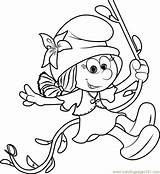 Coloring Smurflily Pages Smurfs Village Lost Coloringpages101 sketch template