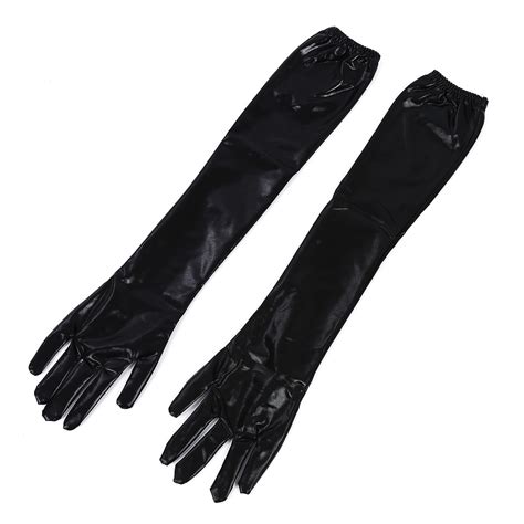 women long leather gloves fetish dominatrix bondage ed ebay