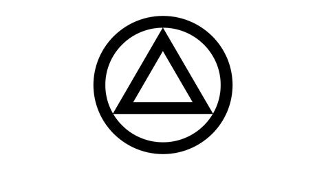 alcoholics anonymous symbol aa na sobriety living sober sobriety