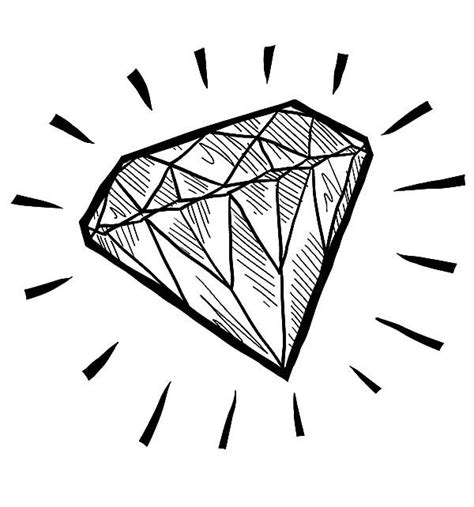 diamond shape sketch coloring pages kids play color diamond drawing