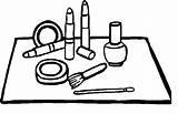 Coloring Pages Cosmetic Makeup Color Print Coloringtop sketch template