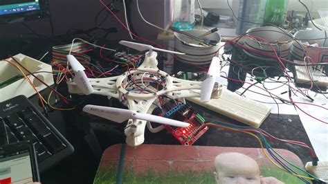premier test du drone arduino test du code de programmation  des composants electronique