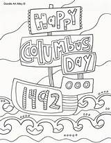 Columbus sketch template