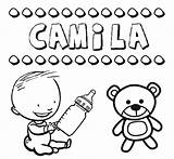 Camila sketch template