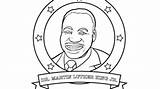 Luther Martin Printable Pages Jr Coloring King Getcolorings sketch template
