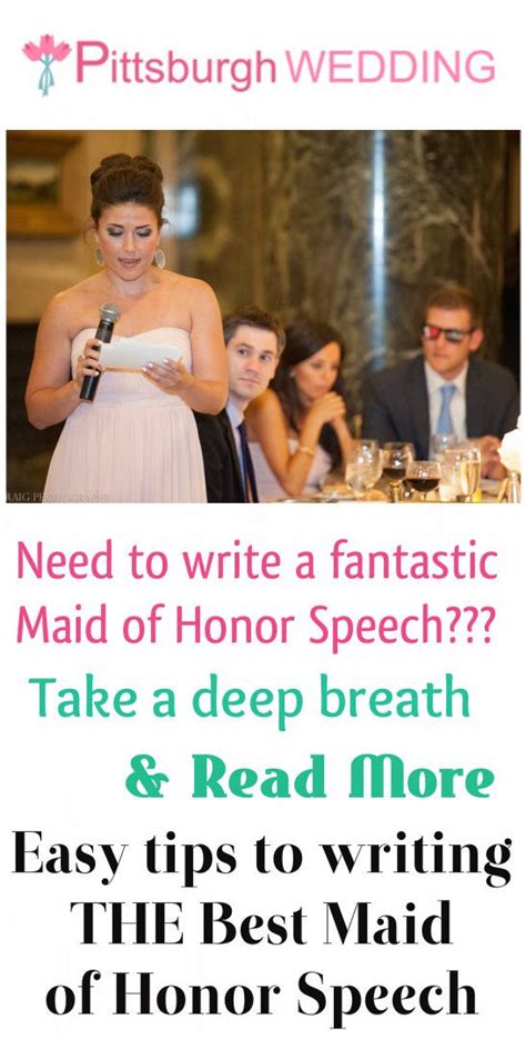Tips To Writing A Memorable Maid Of Honor Speech With