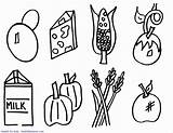 Food Coloring Pages Group Popular sketch template