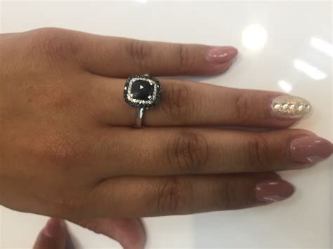 black diamond engagement ring 22819