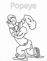 Popeye Sailor sketch template