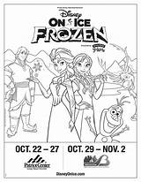 Ice Disney Frozen Tickets Family Win Presents Enter Pack Color Coloring Go Kiddos While Disneyonice sketch template