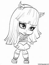 Monster High Pets Coloring Pages Getcolorings sketch template