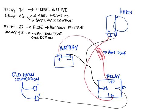 air horn train horn wiring diagram  relay smart wiring