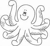 Octopus Preschoolcrafts sketch template