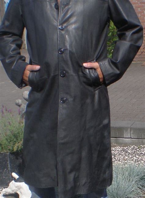 long leather jacket black catawiki