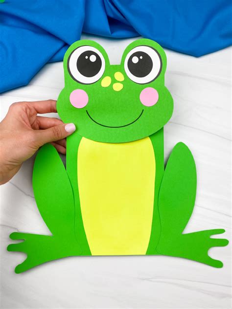 top    frog paper bag puppet template latest incdgdbentre