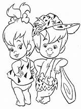 Coloring Flintstones Christmas Pages Template Cartoon Sketch sketch template