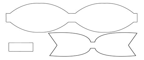 outline printable bow template